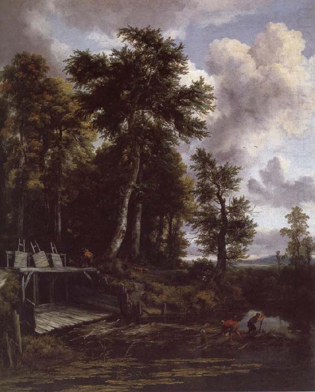 Landscape with a Sluice Gate, Jacob van Ruisdael